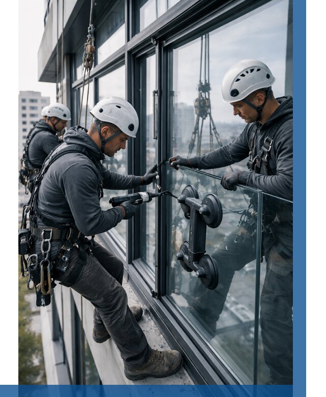 Витражное остекление зданий в Изобильном от 3636 р. | ВЫСОТНИК-Збл