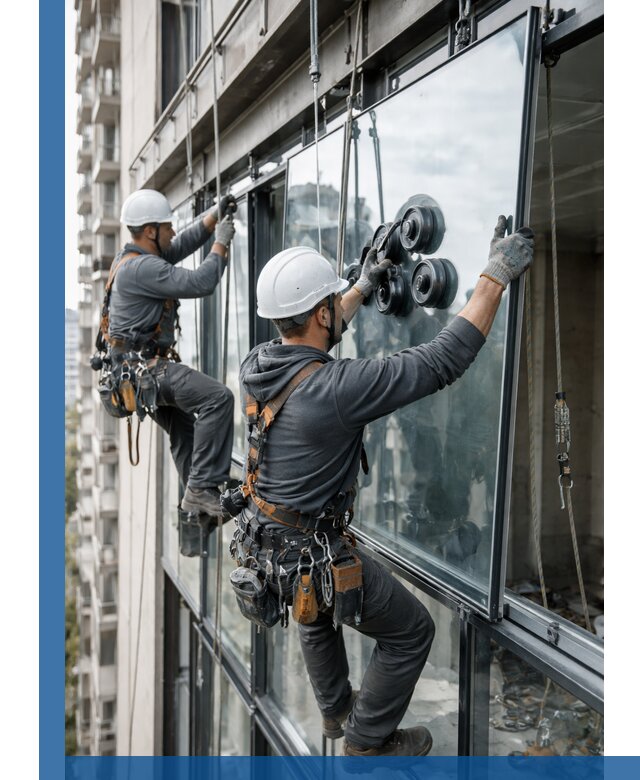 Витражное остекление фасадов и лоджий в Изобильном под ключ