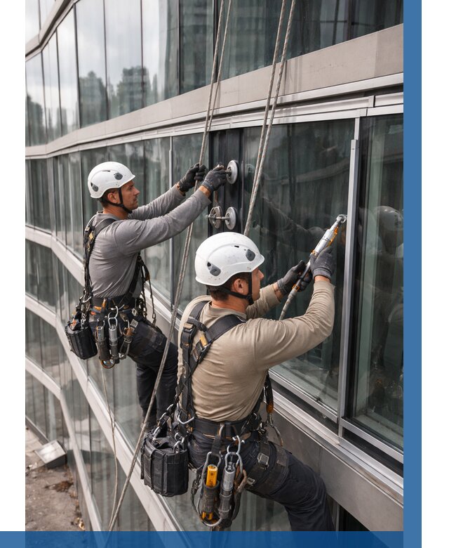 Радиусное остекление фасада в Изобильном от 12466 р. | ВЫСОТНИК-Збл