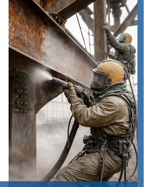 Пескоструйная очистка металлоконструкций в Изобильном по 623 р. ВЫСОТНИК-Збл