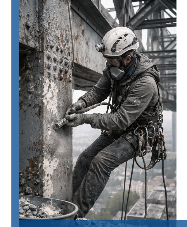 Удаление старой краски с металлических конструкций в Изобильном