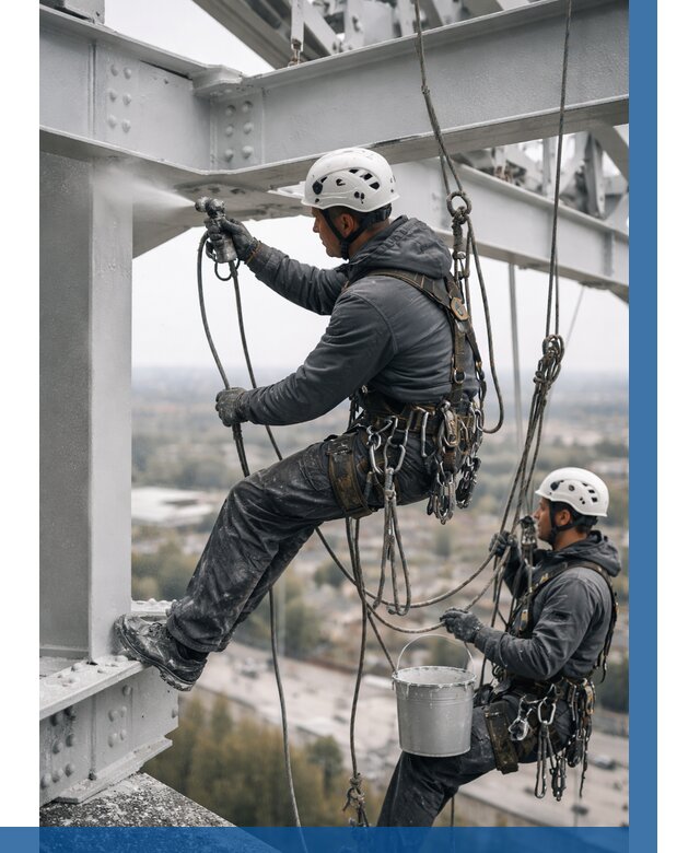 Покраска металлоконструкций на высоте в Изобильном 364 р |ВЫСОТНИК-Збл