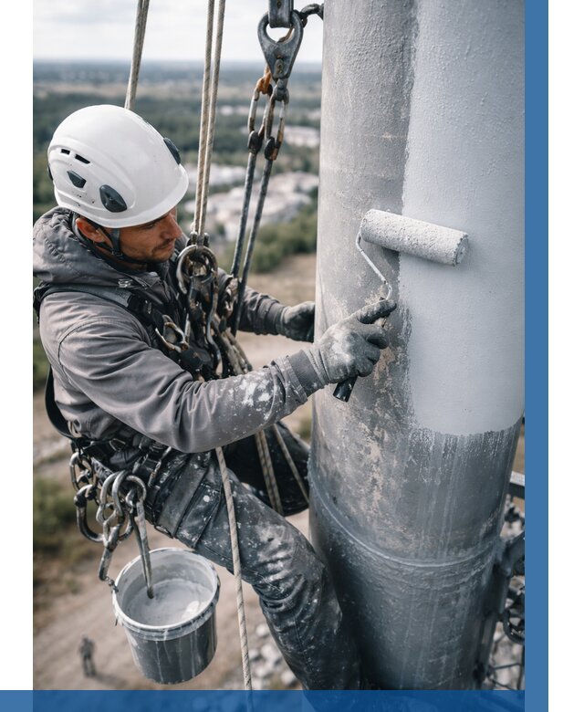 Покраска мачт связи под ключ в Изобильном от 883 р. | ВЫСОТНИК-Збл