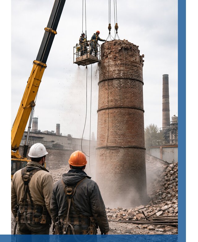 Демонтаж дымовой трубы в Изобильном от 93492 р. | ВЫСОТНИК-Збл, смета