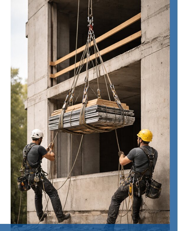 Подъем материала на этаж веревками в Изобильном от 1558 р. | ВЫСОТНИК-Збл