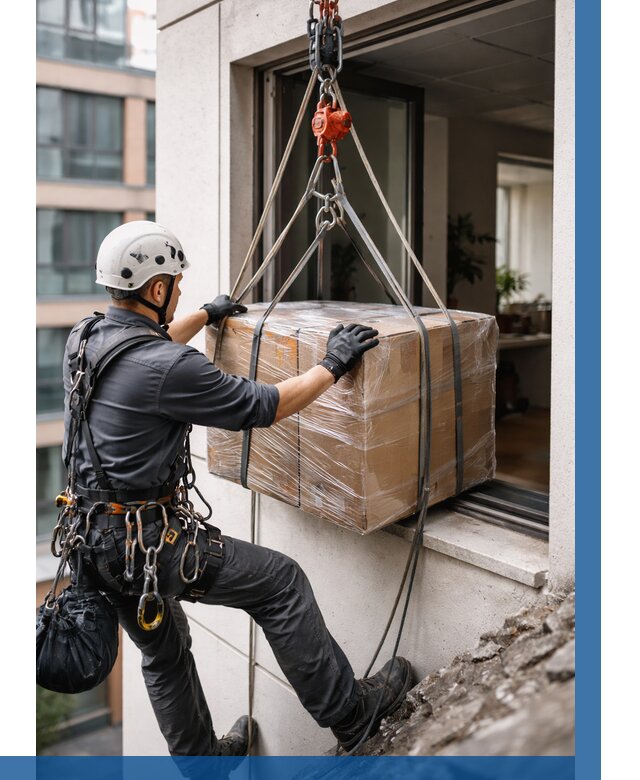 Подъем груза через окно в Изобильном от 4675 р. | ВЫСОТНИК-Збл