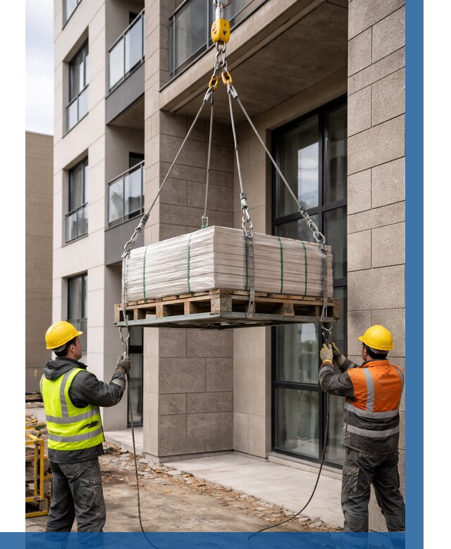 Подъем керамогранита на этаж в Изобильном от 3636 р. | ВЫСОТНИК-Збл