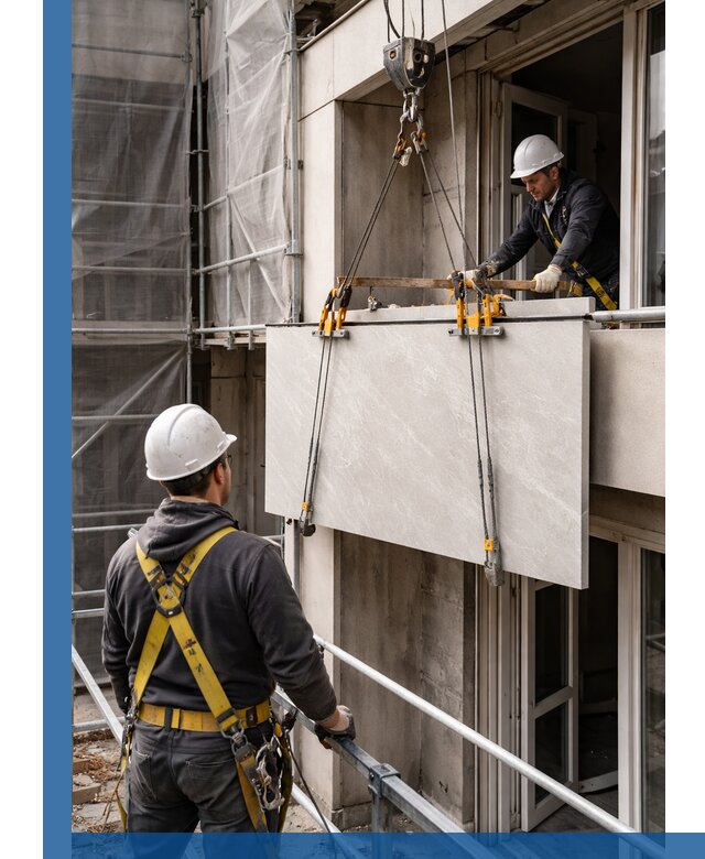 Подъем керамогранита на этаж в Изобильном грузчиками и техникой