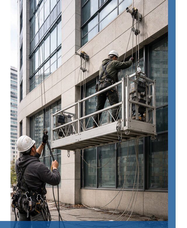 Монтаж и подъем фасадной люльки в Изобильном от 12466 р. | ВЫСОТНИК-Збл