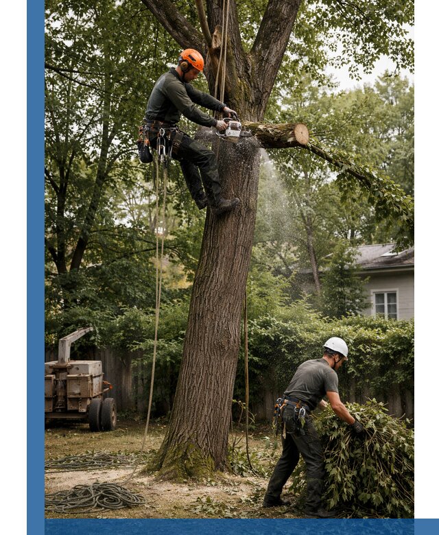 Кронирование деревьев в Изобильном, безопасная высотная обрезка