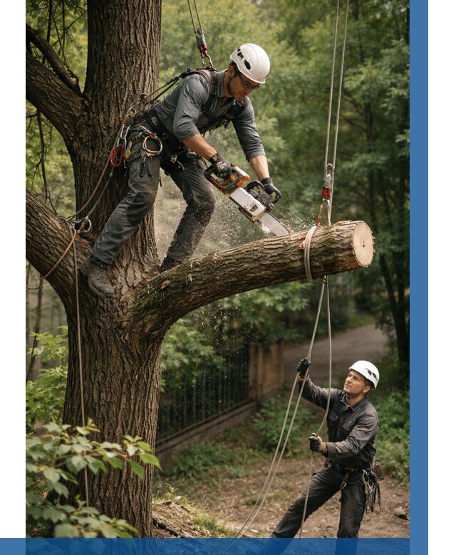 Спил деревьев альпинистами в Изобильном от 8310 р. | ВЫСОТНИК-Збл