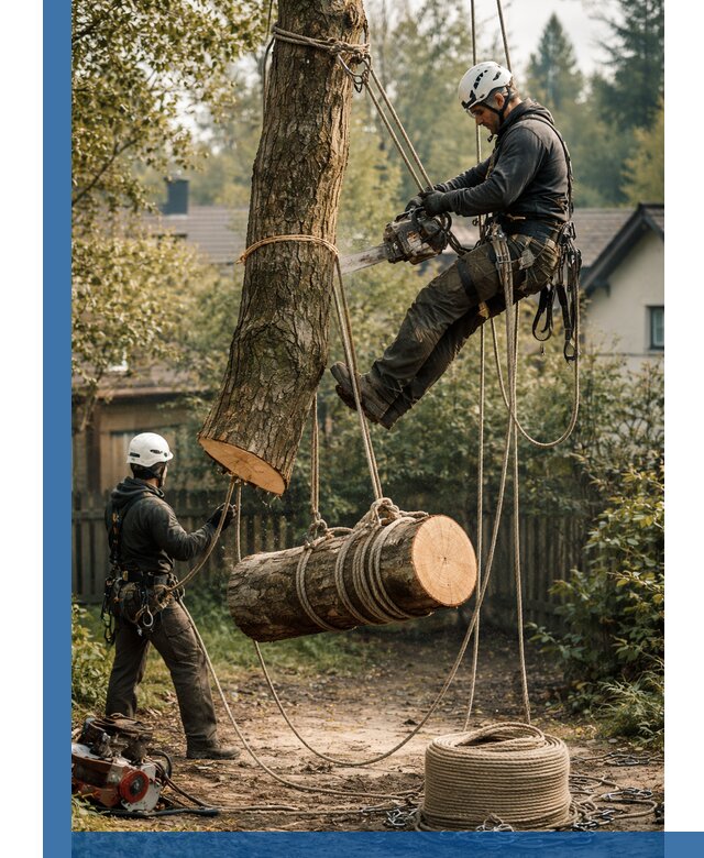 Валка деревьев частями в Изобильном, безопасно и аккуратно