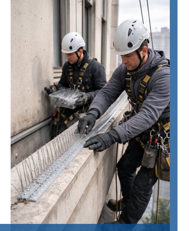 Установка шипов от птиц в Изобильном от 883 р. | ВЫСОТНИК-Збл